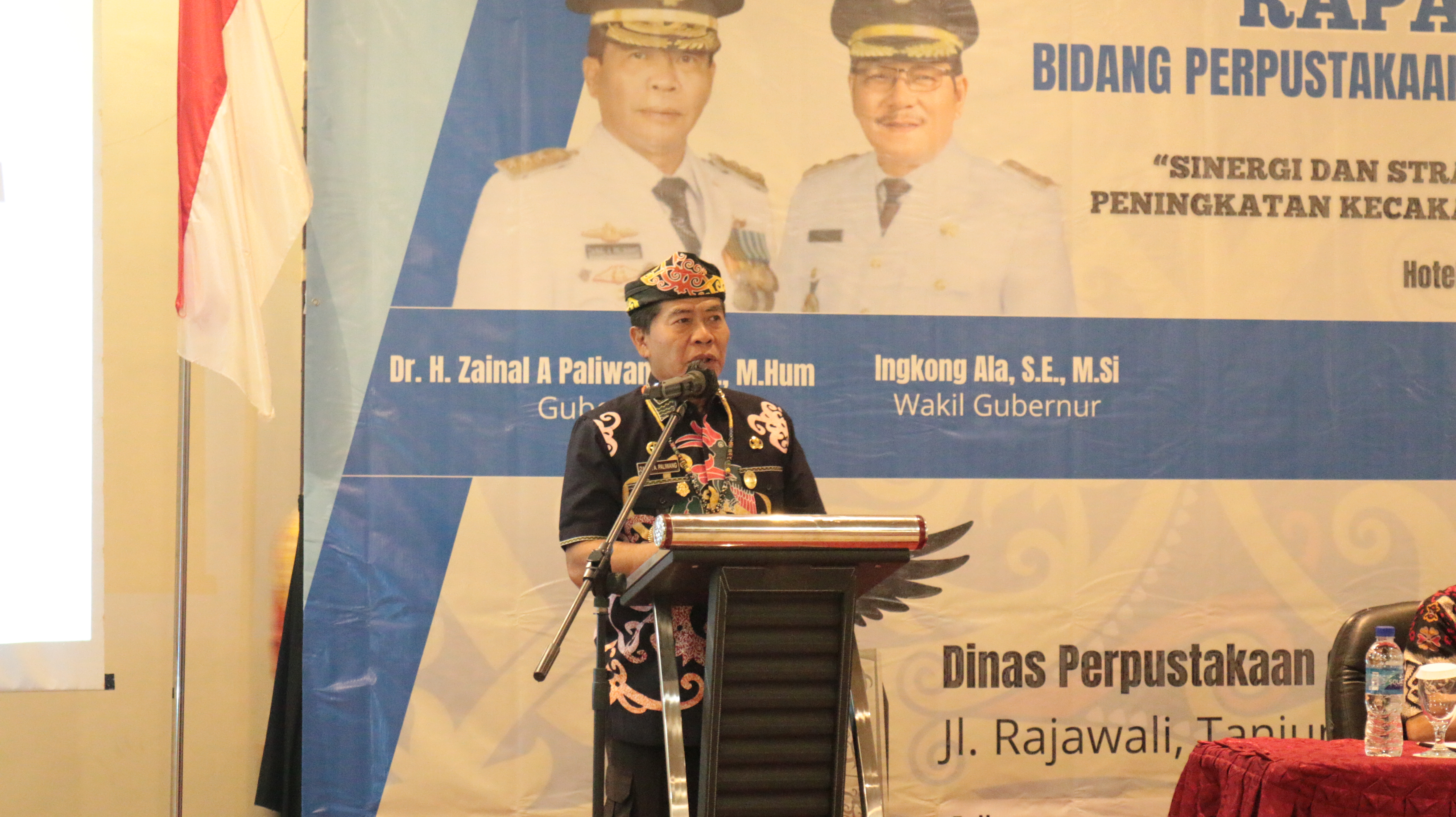 Gubernur kalimantan utara resmi membuka rapat koordinasi bidang perpustakaan tahun 2025