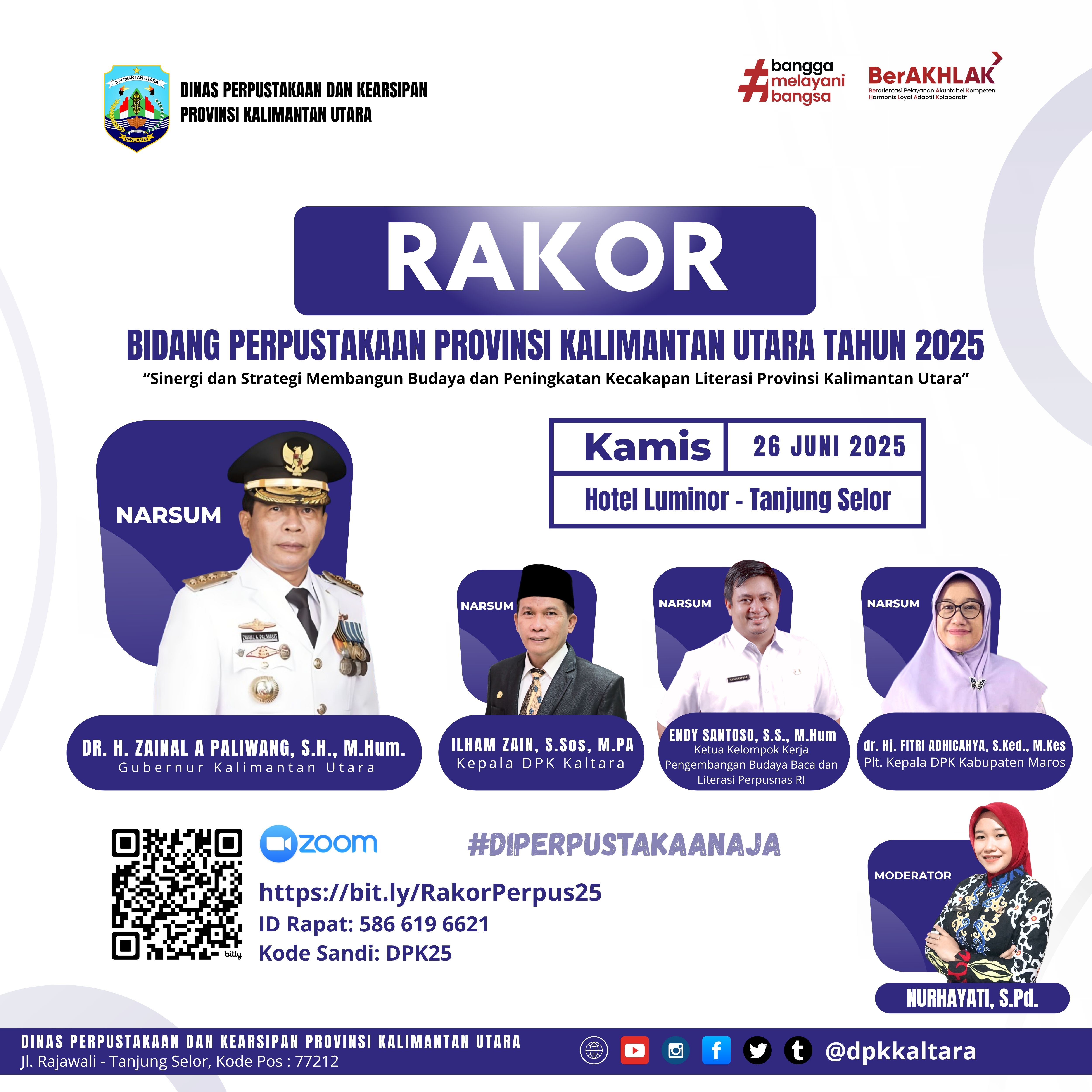 RAKOR BIDANG PERPUSTAKAAN PROVINSI KALIMANTAN UTARA TAHUN 2025