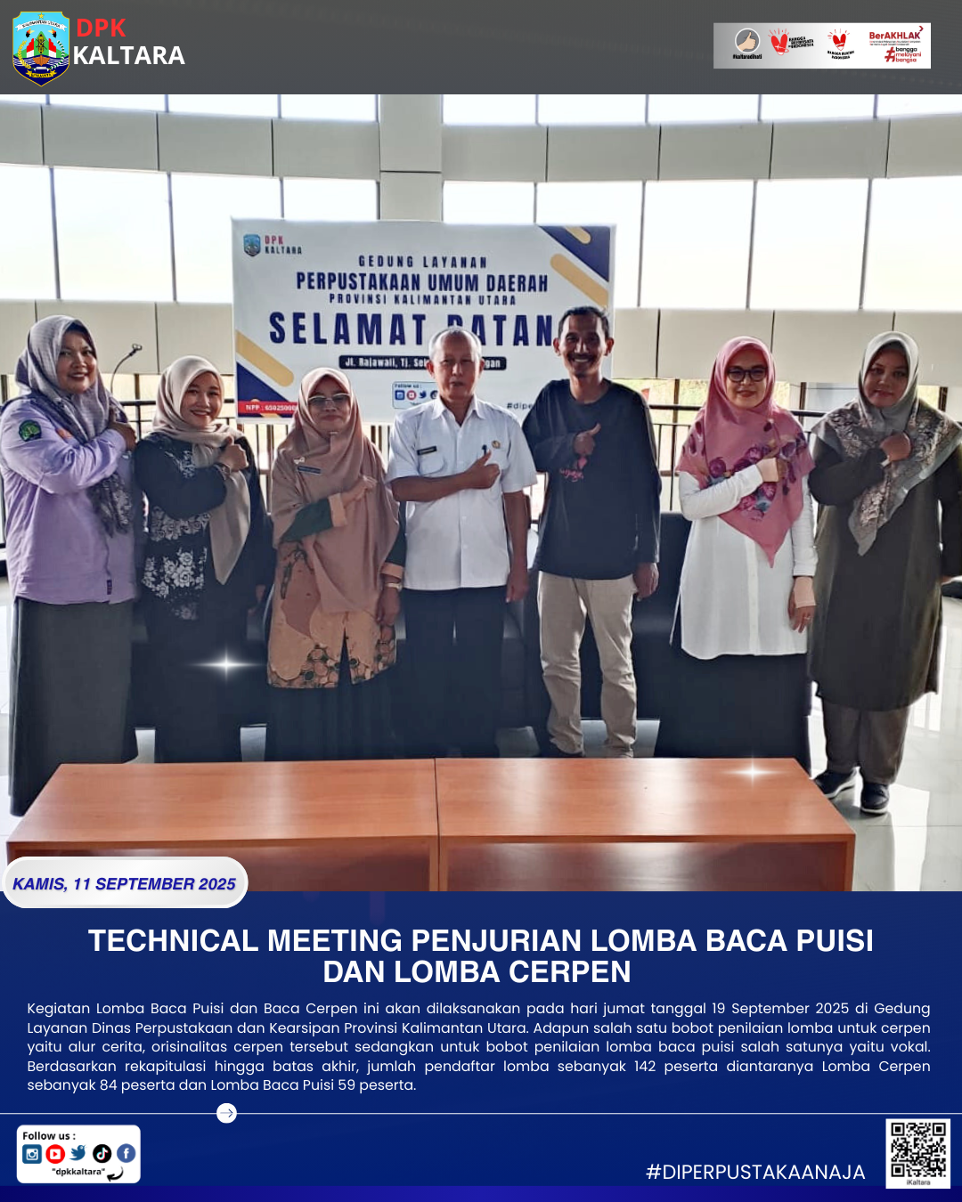 Tehnical Meeting Lomba Baca Puisi dan Lomba Cerpen 