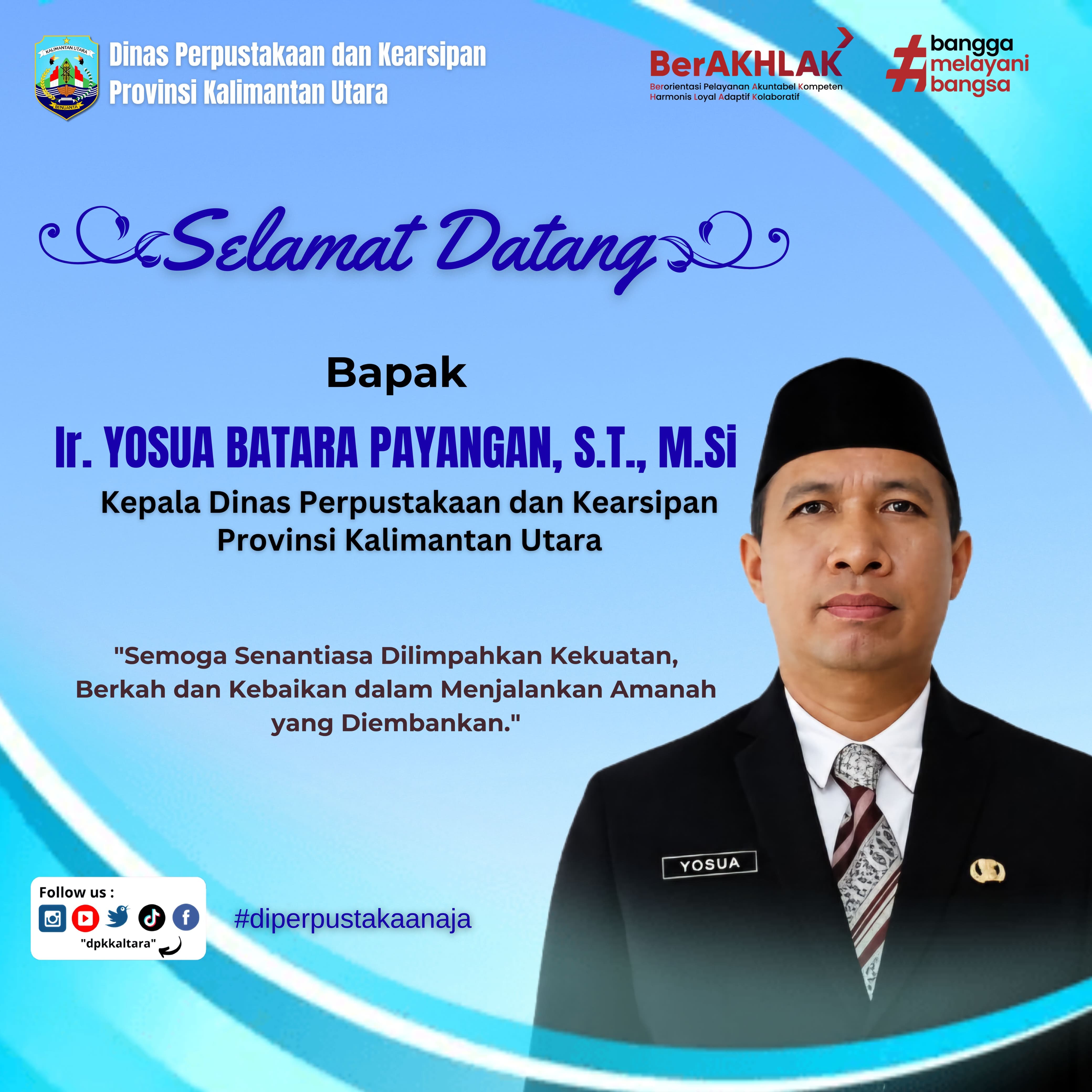 Mutasi pimpinan Dinas Perpustakaan dan Kearsipan Prov Kaltara